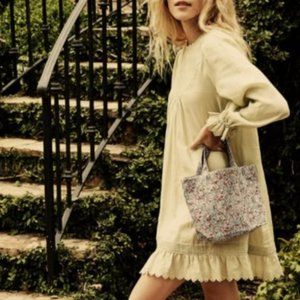 DOEN Mini Canvas Tote in Petite Jardin - Never Used